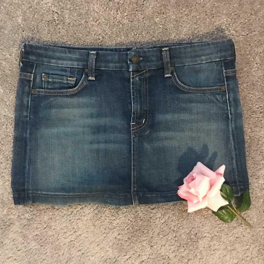 7 For All Mankind | Denim Mini Skirt